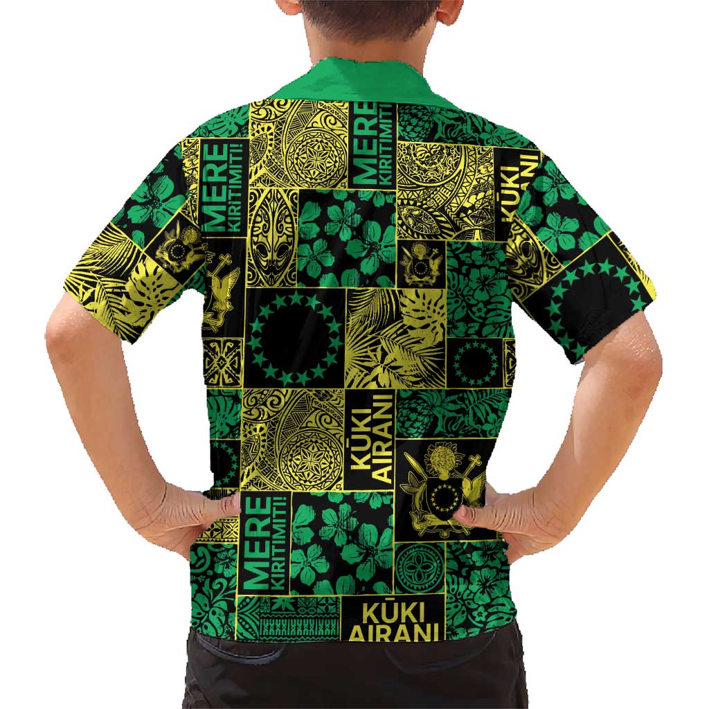 Cook Islands Mere Kiritimiti Hawaiian Shirt Pacific Patchwork Xmas Vibes LT9 - Polynesian Pride