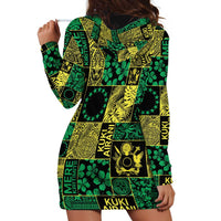 Cook Islands Mere Kiritimiti Hoodie Dress Pacific Patchwork Xmas Vibes LT9 - Polynesian Pride