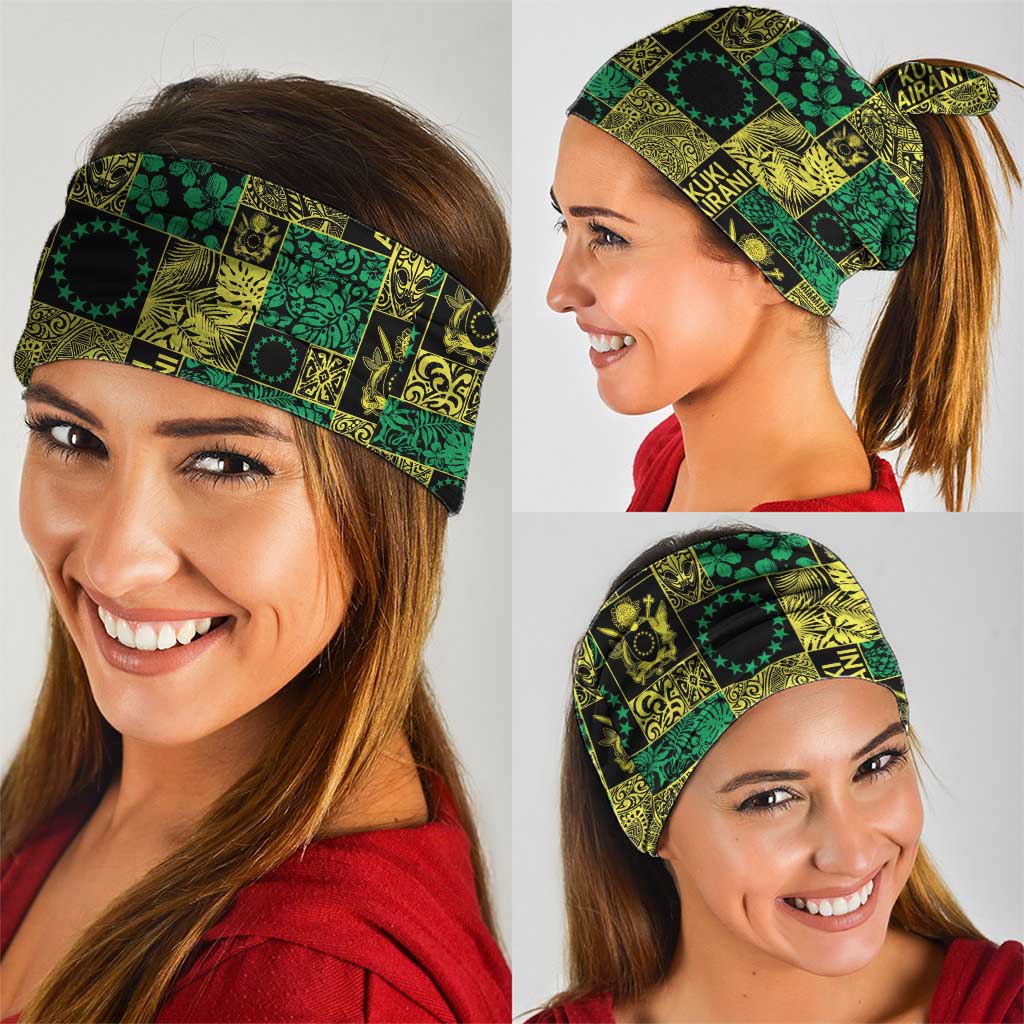 Cook Islands Mere Kiritimiti Neck Gaiter Pacific Patchwork Xmas Vibes LT9 - Polynesian Pride