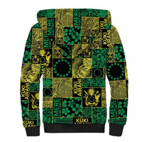Cook Islands Mere Kiritimiti Sherpa Hoodie Pacific Patchwork Xmas Vibes LT9 - Polynesian Pride