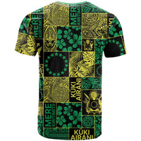 Cook Islands Mere Kiritimiti T Shirt Pacific Patchwork Xmas Vibes LT9 - Polynesian Pride