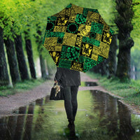 Cook Islands Mere Kiritimiti Umbrella Pacific Patchwork Xmas Vibes LT9 - Polynesian Pride