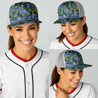 Solomon Islands Meri Kirihimete Baseball Net Cap Pacific Patchwork Xmas Vibes LT9 - Polynesian Pride