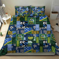 Solomon Islands Meri Kirihimete Bedding Set Pacific Patchwork Xmas Vibes LT9 - Polynesian Pride