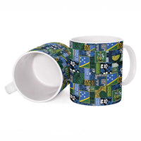 Solomon Islands Meri Kirihimete Ceramic Mug Pacific Patchwork Xmas Vibes LT9 - Polynesian Pride