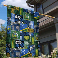 Solomon Islands Meri Kirihimete Garden Flag Pacific Patchwork Xmas Vibes LT9 - Polynesian Pride