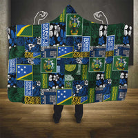Solomon Islands Meri Kirihimete Hooded Blanket Pacific Patchwork Xmas Vibes LT9 - Polynesian Pride