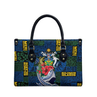 Solomon Islands Meri Kirihimete Leather Bag Funny Santa Riding Shark LT9 - Polynesian Pride