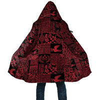 Black Tonga Kilisimasi Fiefia Cloak Pacific Patchwork Xmas Vibes LT9 Unisex Black - Polynesian Pride