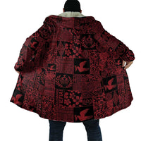 Black Tonga Kilisimasi Fiefia Cloak Pacific Patchwork Xmas Vibes LT9 - Polynesian Pride