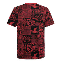 Black Tonga Kilisimasi Fiefia Rugby Jersey Pacific Patchwork Xmas Vibes LT9 - Polynesian Pride