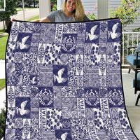 Blue Tonga Kilisimasi Fiefia Quilt Pacific Patchwork Xmas Vibes LT9 Blue - Polynesian Pride