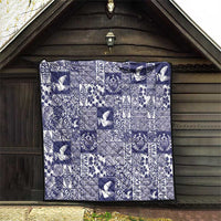 Blue Tonga Kilisimasi Fiefia Quilt Pacific Patchwork Xmas Vibes LT9 - Polynesian Pride