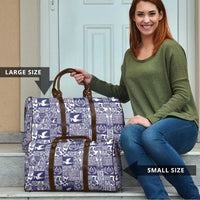 Blue Tonga Kilisimasi Fiefia Travel Bag Pacific Patchwork Xmas Vibes LT9 - Polynesian Pride