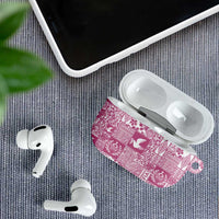 Pink Tonga Kilisimasi Fiefia AirPods Case Pacific Patchwork Xmas Vibes LT9 - Polynesian Pride