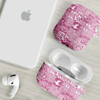 Pink Tonga Kilisimasi Fiefia AirPods Case Pacific Patchwork Xmas Vibes LT9 - Polynesian Pride