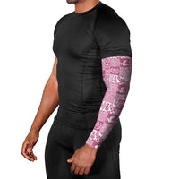 Pink Tonga Kilisimasi Fiefia Arm Sleeves Pacific Patchwork Xmas Vibes LT9 - Polynesian Pride