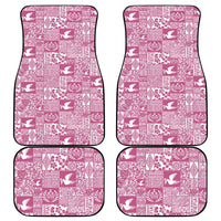 Pink Tonga Kilisimasi Fiefia Car Mats Pacific Patchwork Xmas Vibes LT9 - Polynesian Pride
