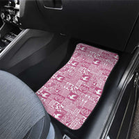 Pink Tonga Kilisimasi Fiefia Car Mats Pacific Patchwork Xmas Vibes LT9 - Polynesian Pride