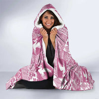 Pink Tonga Kilisimasi Fiefia Hooded Blanket Pacific Patchwork Xmas Vibes LT9 - Polynesian Pride