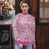 Pink Tonga Kilisimasi Fiefia Ugly Christmas Sweater Pacific Patchwork Xmas Vibes LT9 - Polynesian Pride