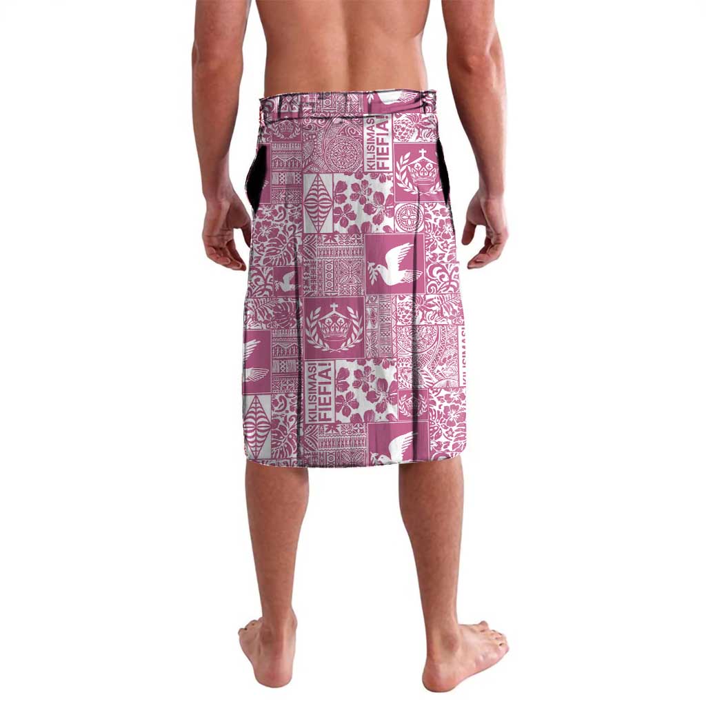 Pink Tonga Kilisimasi Fiefia Lavalava Pacific Patchwork Xmas Vibes LT9 - Polynesian Pride