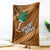 Custom Hawaii Honolulu Bowl Blanket With Kakau Tribal Pattern LT9 Brown - Polynesian Pride