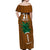 Custom Hawaii Honolulu Bowl Off Shoulder Maxi Dress With Kakau Tribal Pattern LT9 - Polynesian Pride