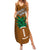 Custom Hawaii Honolulu Bowl Summer Maxi Dress With Kakau Tribal Pattern LT9 Women Brown - Polynesian Pride