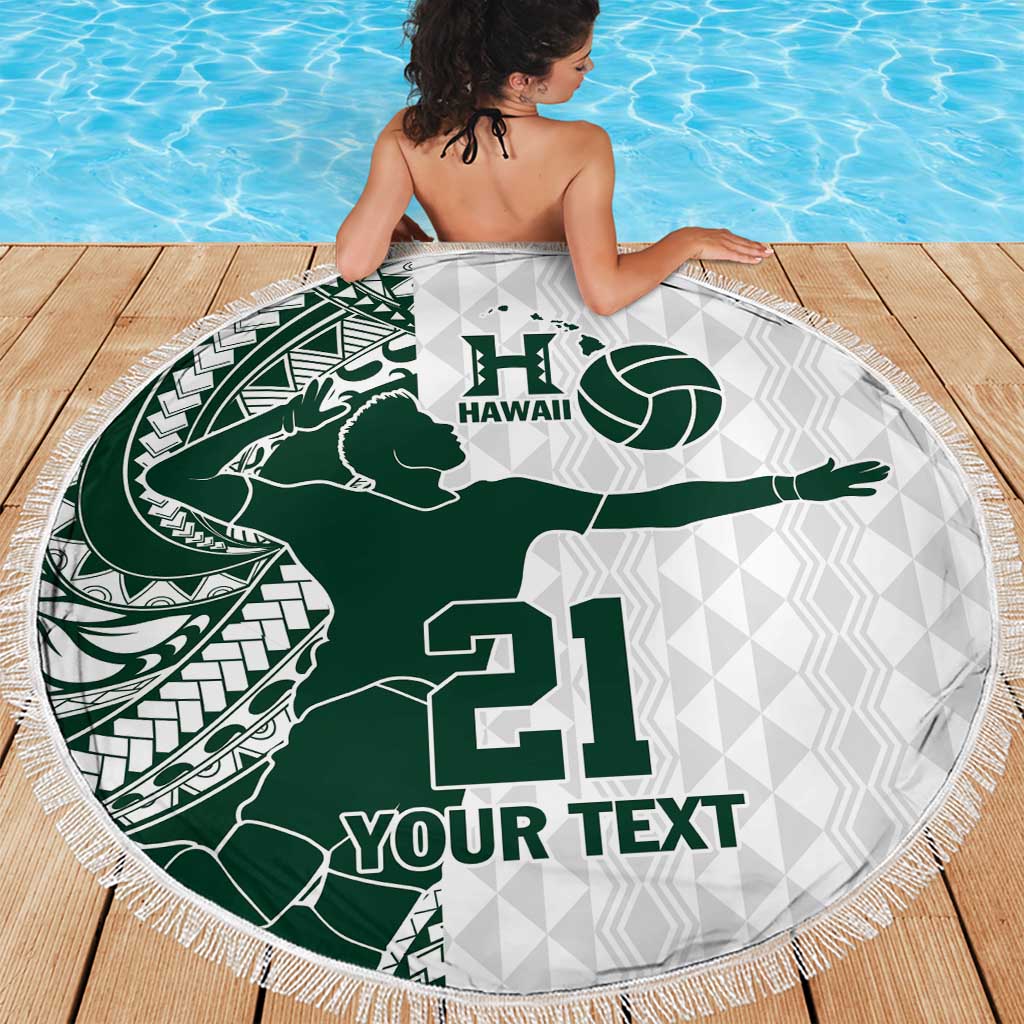 Polynesian Hawaii Volleyball Custom Beach Blanket Kakau with Sport Style LT9 - Polynesian Pride