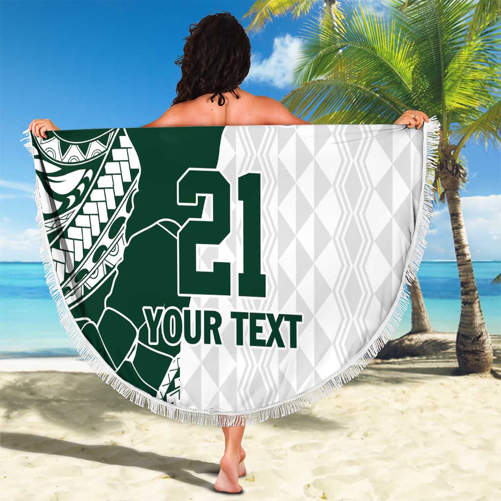 Polynesian Hawaii Volleyball Custom Beach Blanket Kakau with Sport Style LT9 - Polynesian Pride