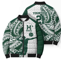Polynesian Hawaii Volleyball Custom Bomber Puffer Jacket Kakau with Sport Style LT9 - Polynesian Pride