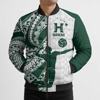 Polynesian Hawaii Volleyball Custom Bomber Puffer Jacket Kakau with Sport Style LT9 - Polynesian Pride
