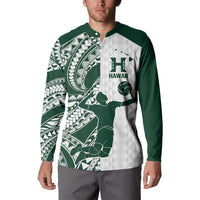 Polynesian Hawaii Volleyball Custom Button Sweatshirt Kakau with Sport Style LT9 - Polynesian Pride
