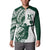 Polynesian Hawaii Volleyball Custom Button Sweatshirt Kakau with Sport Style