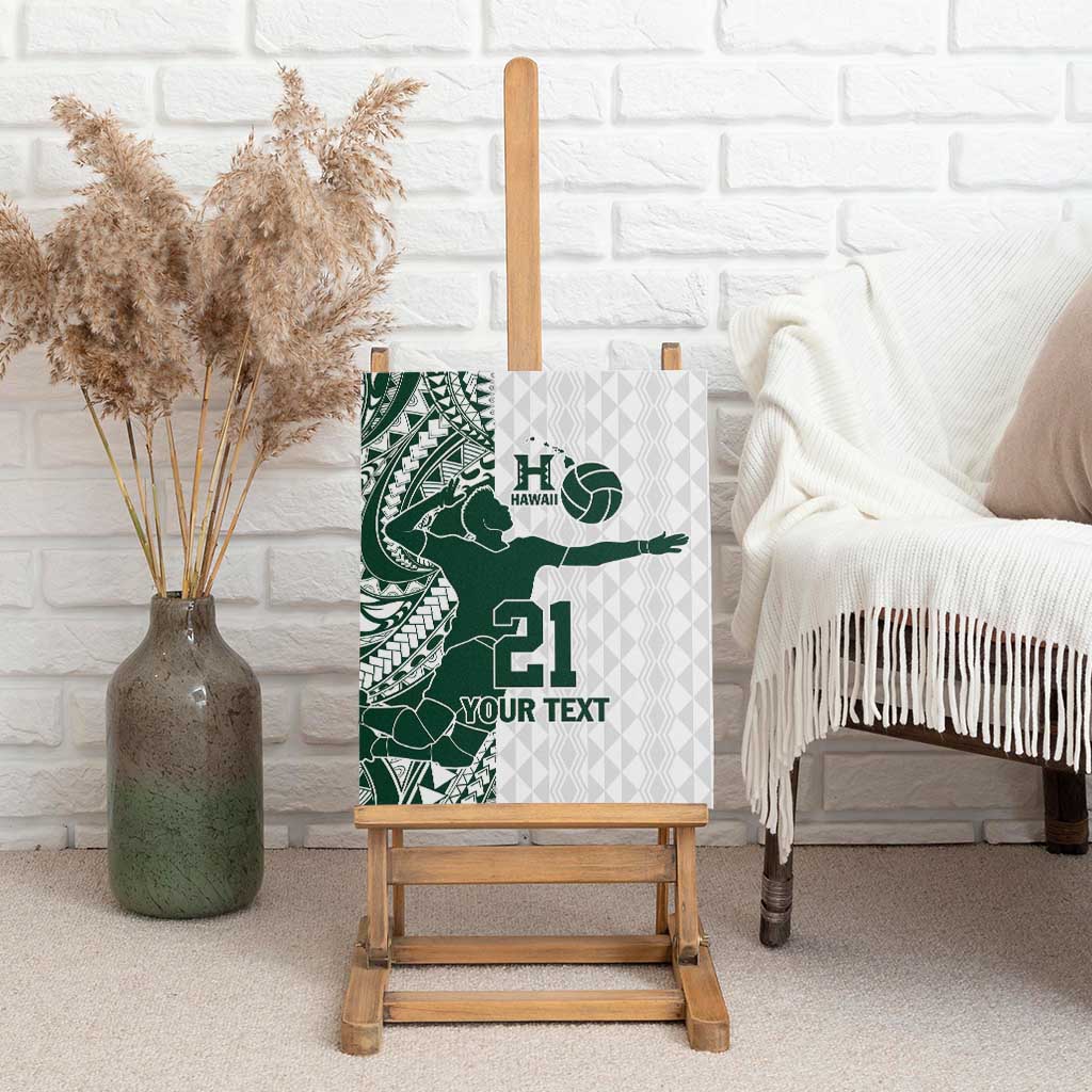 Polynesian Hawaii Volleyball Custom Canvas Wall Art Kakau with Sport Style LT9 - Polynesian Pride