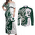 Polynesian Hawaii Volleyball Custom Couples Matching Off Shoulder Maxi Dress and Long Sleeve Button Shirt Kakau with Sport Style