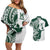 Polynesian Hawaii Volleyball Custom Couples Matching Off Shoulder Short Dress and Hawaiian Shirt Kakau with Sport Style