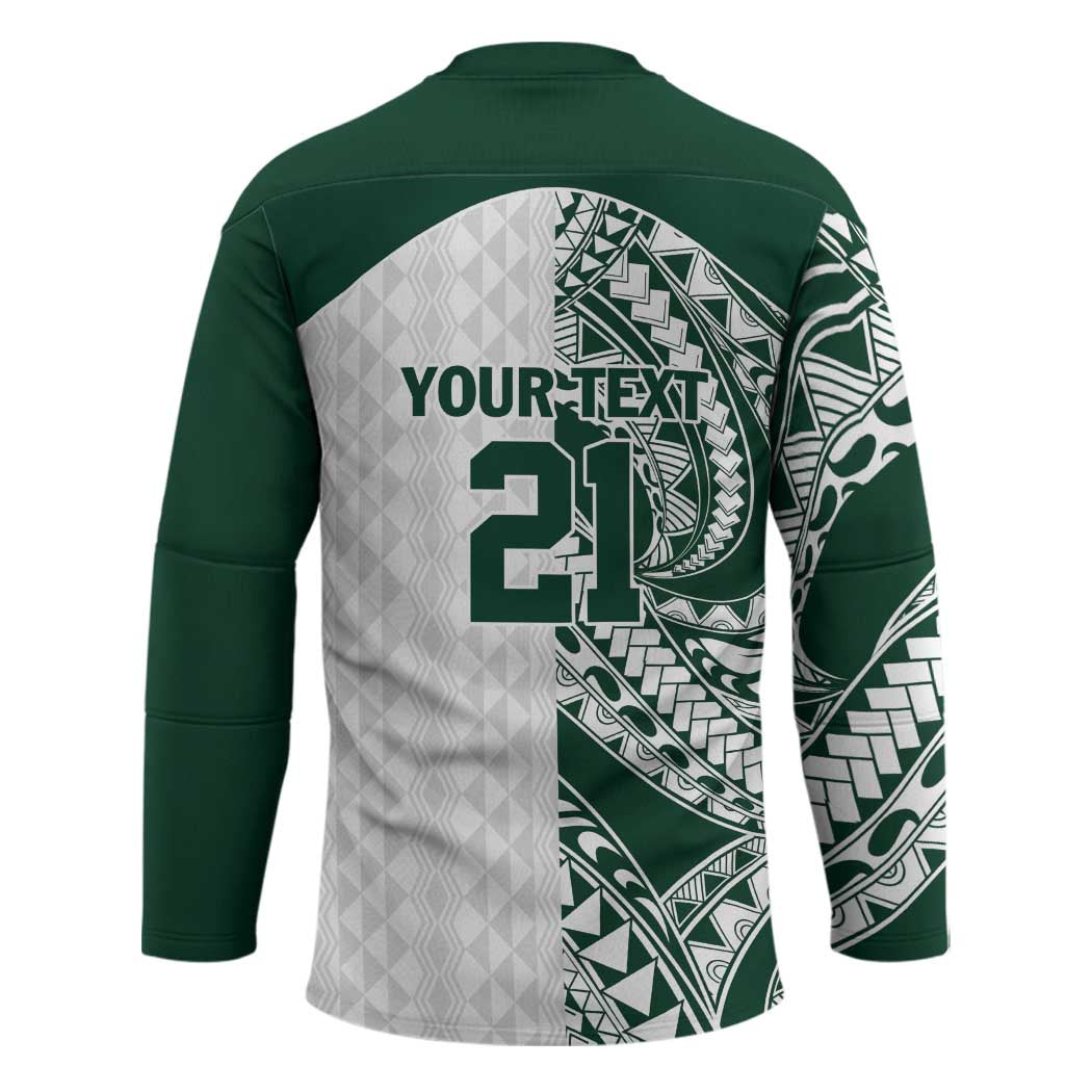 Polynesian Hawaii Volleyball Custom Hockey Jersey Kakau with Sport Style LT9 - Polynesian Pride