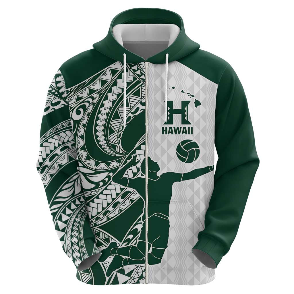 Polynesian Hawaii Volleyball Custom Hoodie Kakau with Sport Style LT9 - Polynesian Pride