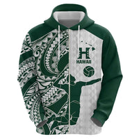 Polynesian Hawaii Volleyball Custom Hoodie Kakau with Sport Style LT9 - Polynesian Pride