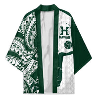 Polynesian Hawaii Volleyball Custom Kimono Kakau with Sport Style LT9 Unisex White - Polynesian Pride