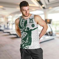 Polynesian Hawaii Volleyball Custom Men Tank Top Kakau with Sport Style LT9 White - Polynesian Pride