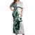 Polynesian Hawaii Volleyball Custom Off Shoulder Maxi Dress Kakau with Sport Style