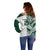 Polynesian Hawaii Volleyball Custom Off Shoulder Sweater Kakau with Sport Style