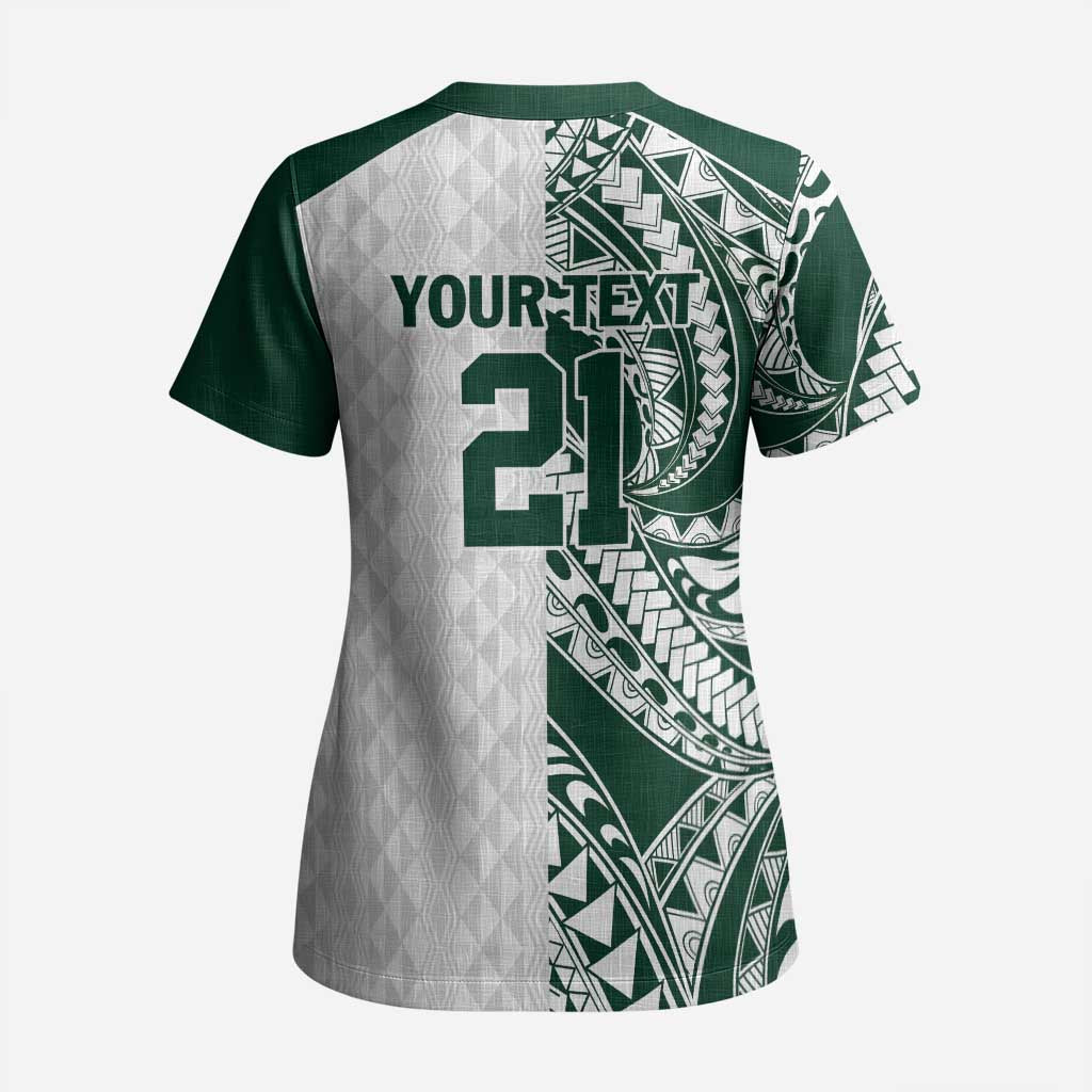 Polynesian Hawaii Volleyball Custom Scrub Top Kakau with Sport Style LT9 - Polynesian Pride