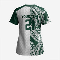 Polynesian Hawaii Volleyball Custom Scrub Top Kakau with Sport Style LT9 - Polynesian Pride