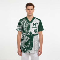 Polynesian Hawaii Volleyball Custom Scrub Top Kakau with Sport Style LT9 - Polynesian Pride