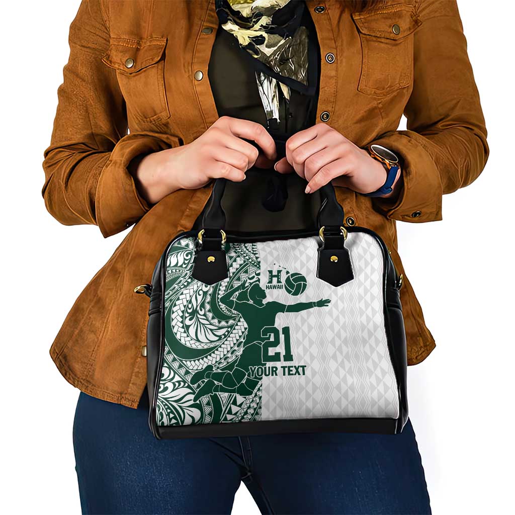 Polynesian Hawaii Volleyball Custom Shoulder Handbag Kakau with Sport Style LT9 - Polynesian Pride