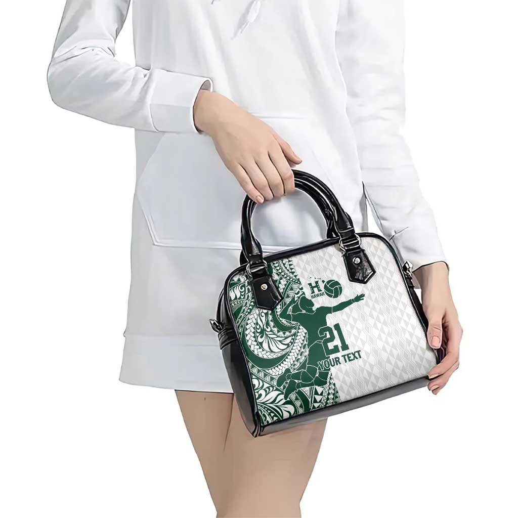 Polynesian Hawaii Volleyball Custom Shoulder Handbag Kakau with Sport Style LT9 - Polynesian Pride